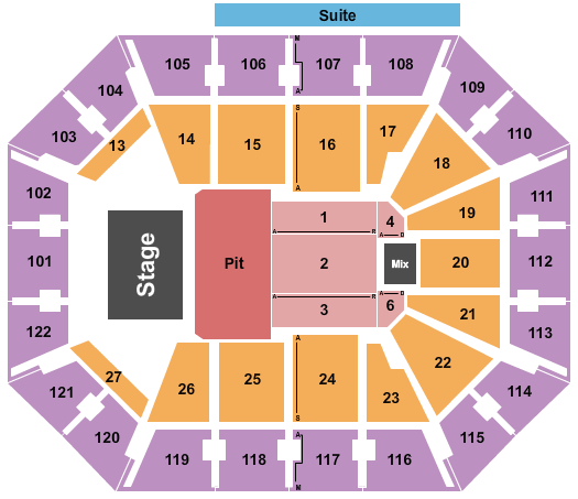 Mohegan Sun Arena Creed Seating Chart